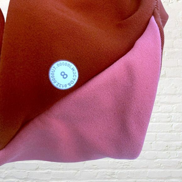 Lululemon Align Reversible Bra 8 Light Support Smoky Red Pink Blossom - Picture 12 of 14